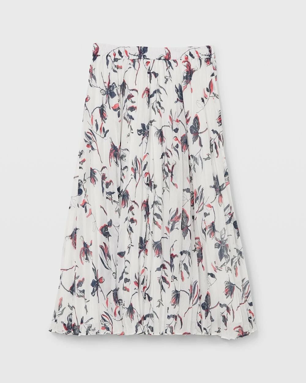 Buy 🔥 Club Monaco 👩 Women Floral Elasticated Pleated 👗 Skirt Print 👏 - Image 5