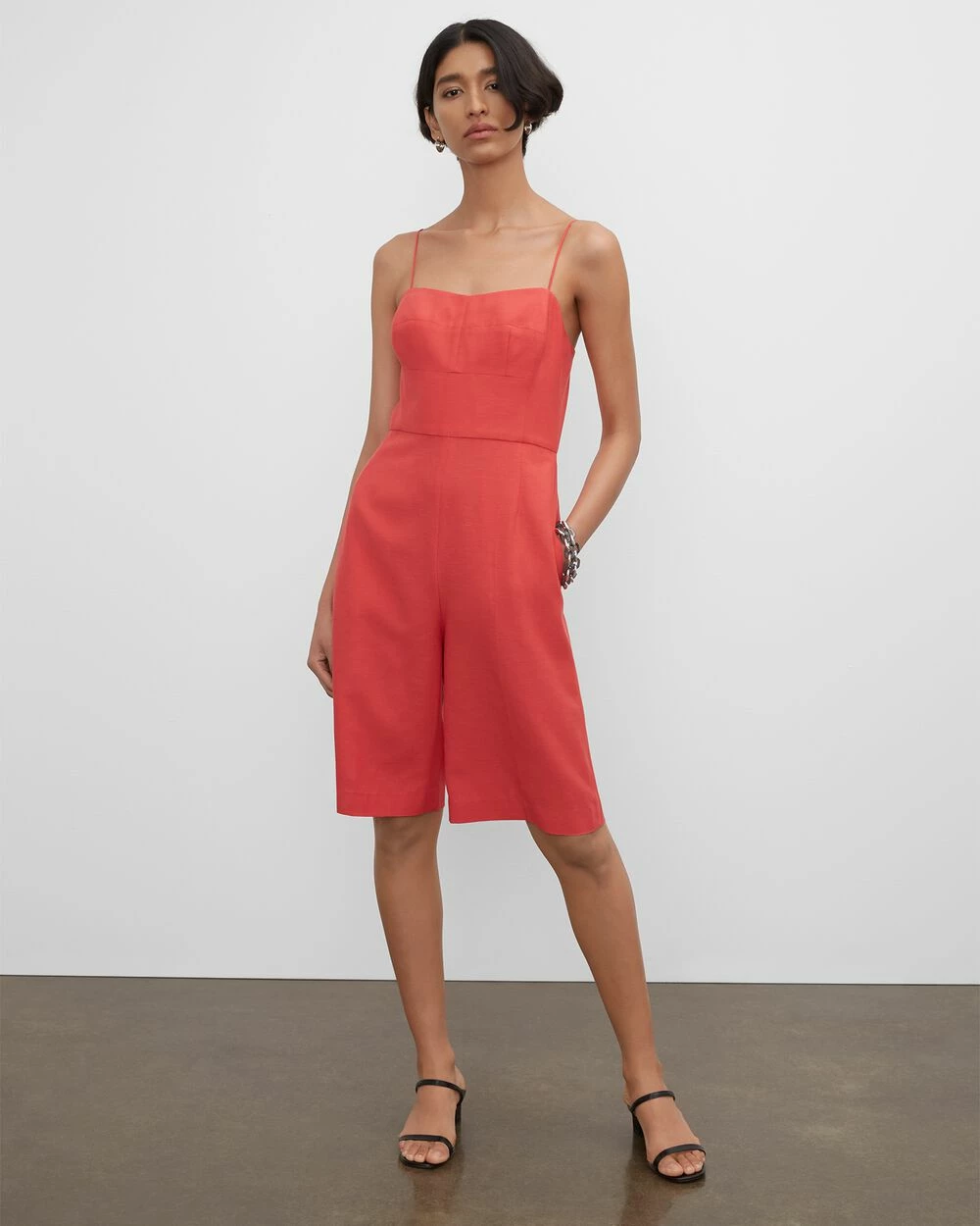 Wholesale 🛒 Club Monaco 👩 Women Corset Romper Red 🔔 - Image 3