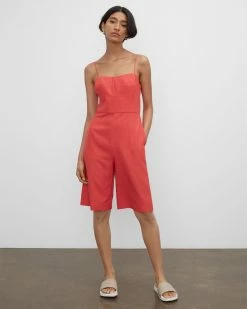 Wholesale ๐ Club Monaco ๐ฉ Women Corset Romper Red ๐