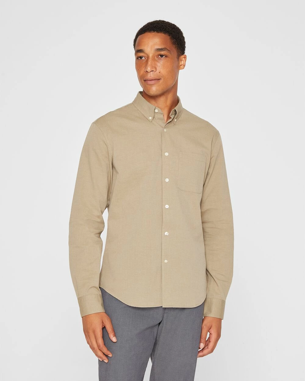 Best deal โ๏ธ Club Monaco Men Long Sleeve Textured Button-Down ๐ Shirt Forest Green ๐งจ