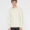 Budget 🌟 Club Monaco Men Sandwash Crew Sweatshirt Cream Yellow 👏