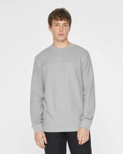 Cheapest 🛒 Club Monaco Men French Rib Crew Sweater Stone Blue 🛒