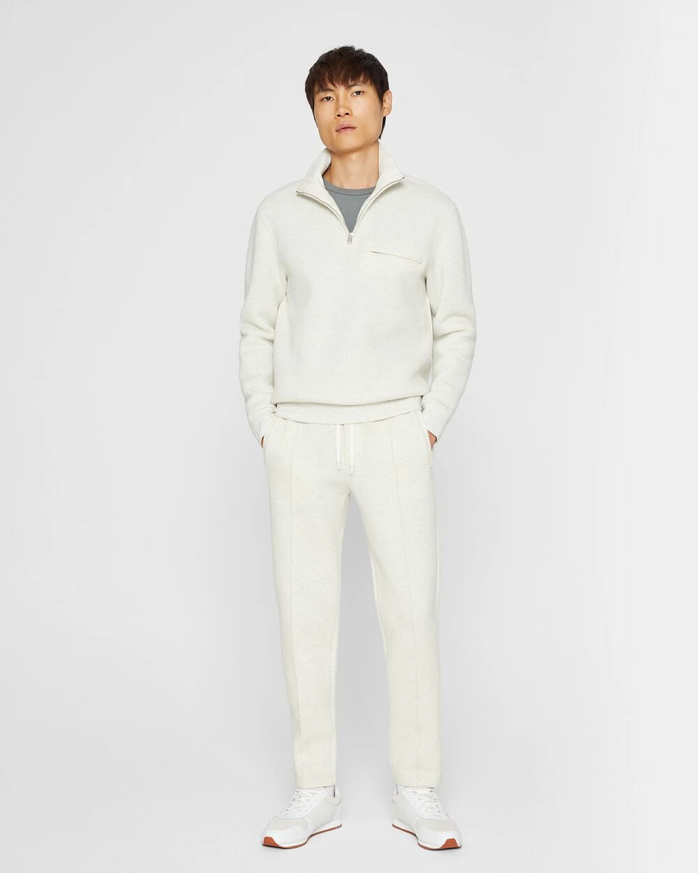 Discount ๐ Club Monaco Men Scuba Pants Oatmeal Heather โจ