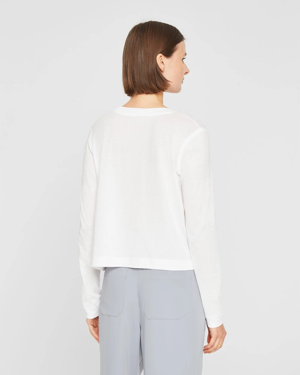 Discount โจ Club Monaco ๐ฉ Women Boxy Long Sleeve ๐ Shirt White ๐ - Image 2
