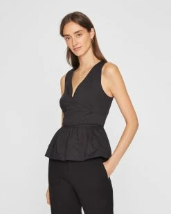 Best reviews of 💯 Club Monaco 👩 Women Seamed Peplum Top Black 🌟