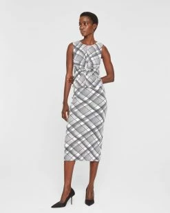 Brand new π Club Monaco π© Women Printed Rib π Skirt Blue Plaid Multi β