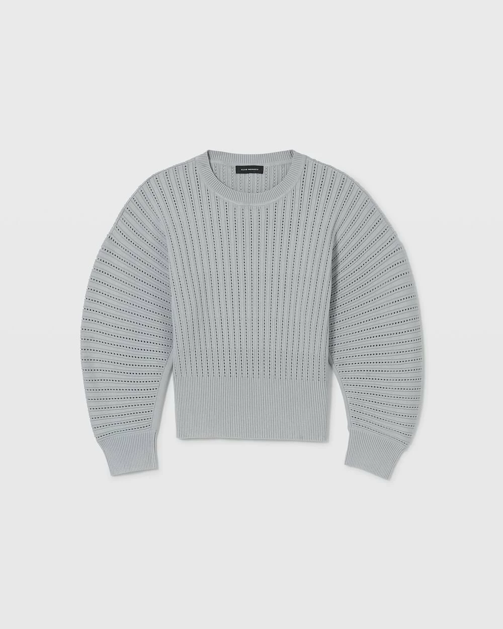 Top 10 π Club Monaco π© Women Fancy Rib Crew Quarry π - Image 5