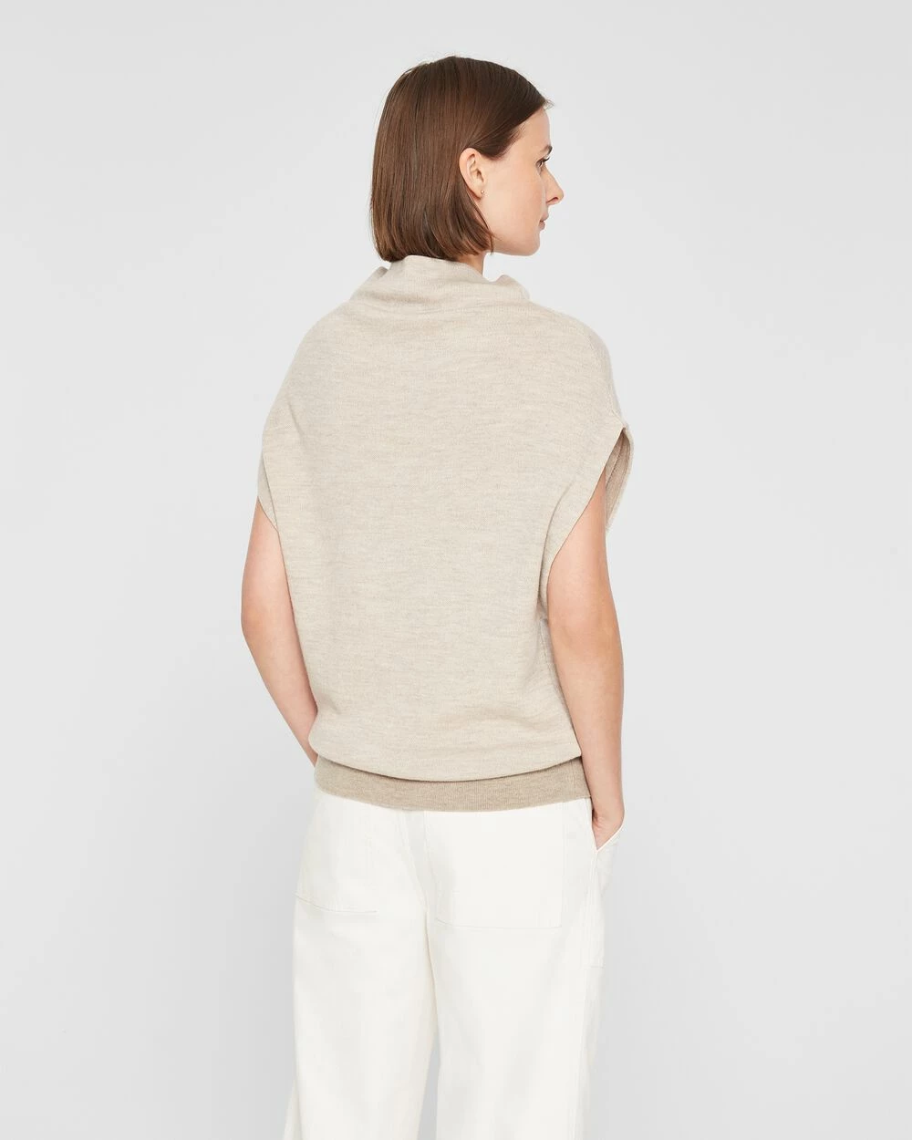 Best deal ❤️ Club Monaco 👩 Women Abhy Jacquard Sweater Tan/Brown 🎉 - Image 2