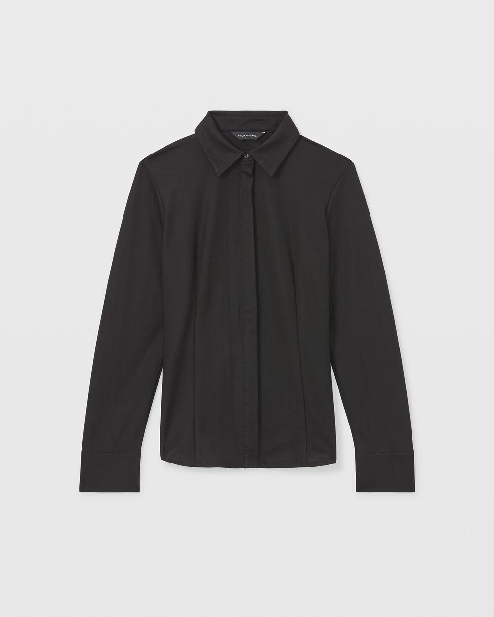 Promo π Club Monaco π© Women Knit Slim Button-Down π Shirt Black π - Image 4