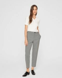 Hot Sale 🥰 Club Monaco 👩 Women Houndstooth Borrem Pants Black/White Houndstooth ✨