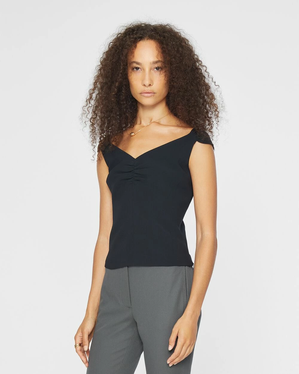 Cheapest π Club Monaco π© Women Open Neck Fitted Top Black π