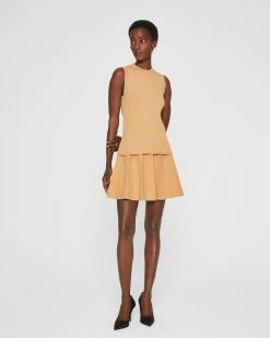 Best reviews of ✨ Club Monaco 👩 Women Directional Rib Shell Iced Latte 😉