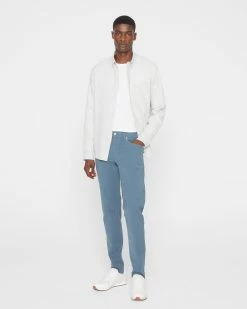 Best Sale 🌟 Club Monaco Men Super Slim Colored 👖 Jeans Stormy Blue 🔥