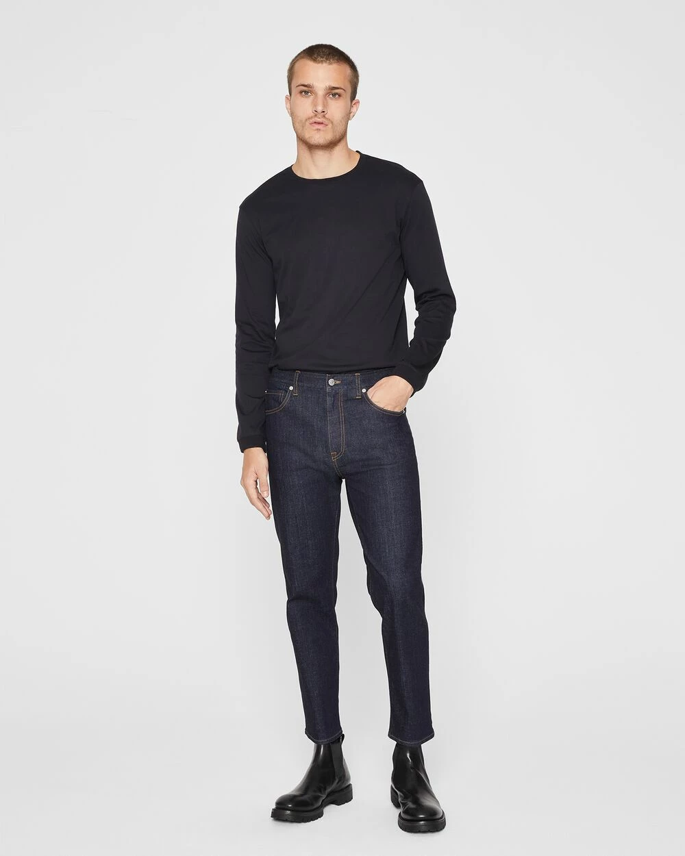 Best Pirce ๐ Club Monaco Men Cropped ๐ Jeans Indigo ๐ฅ - Image 4