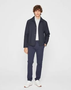 Flash Sale 🧨 Club Monaco Men Connor Heathered Pant Dark Blue 🔥