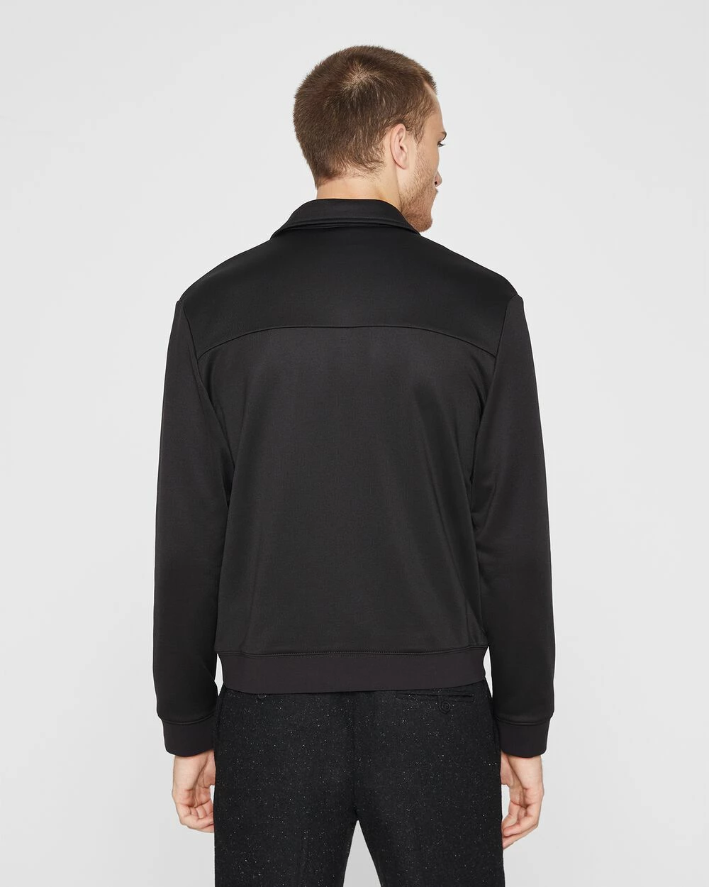 Hot Sale 🎉 Club Monaco Men Tech Terry Jacket Caviar 🔔 - Image 2