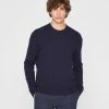 Cheapest 👍 Club Monaco Men Cashmere Cable Crewneck Sweater Navy 😀