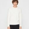 Budget 🧨 Club Monaco Men Bouclé Crewneck Sweater Egret 👍