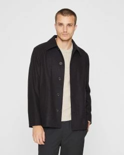 Wholesale ๐ฅฐ Club Monaco Men Chore Jacket Black Multi ๐