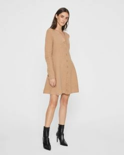 Best deal 👍 Club Monaco 👩 Women Boiled Flared Cardigan 👗 Dress Oat Heather ⌛