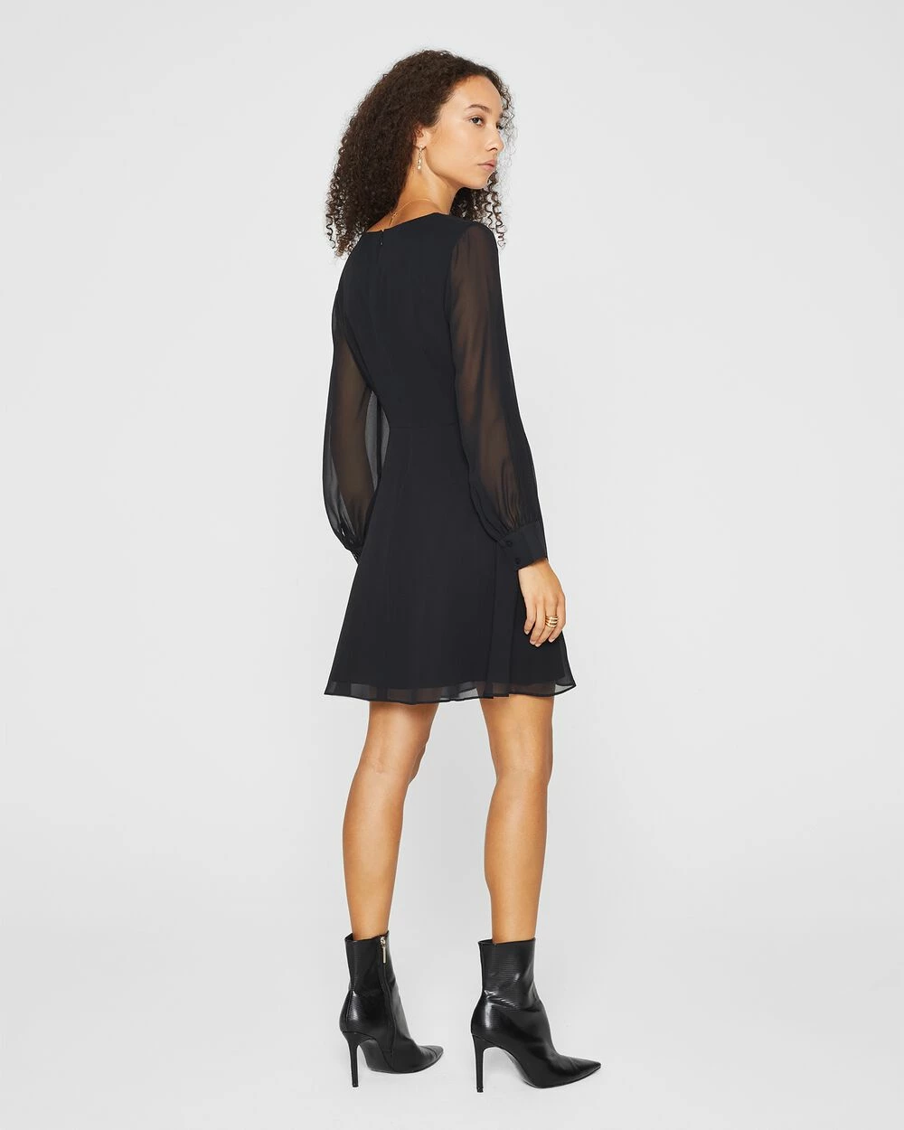 Buy π₯ Club Monaco π© Women Silk Twist Drape Mini π Dress Black π - Image 2