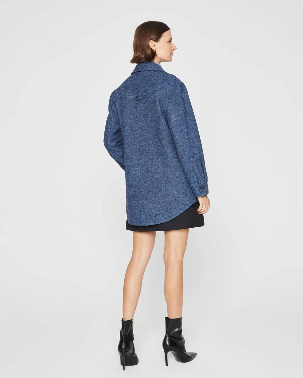 Outlet โญ Club Monaco ๐ฉ Women Cozy ๐ Shirt Jacket Cream ๐ฏ - Image 2