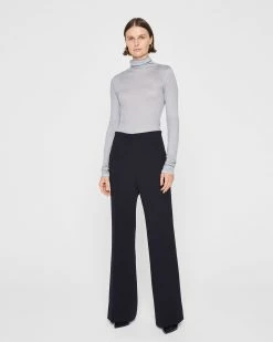 Best deal โจ Club Monaco ๐ฉ Women High-Rise Bonded Crepe Pants Midnight ๐ฅฐ