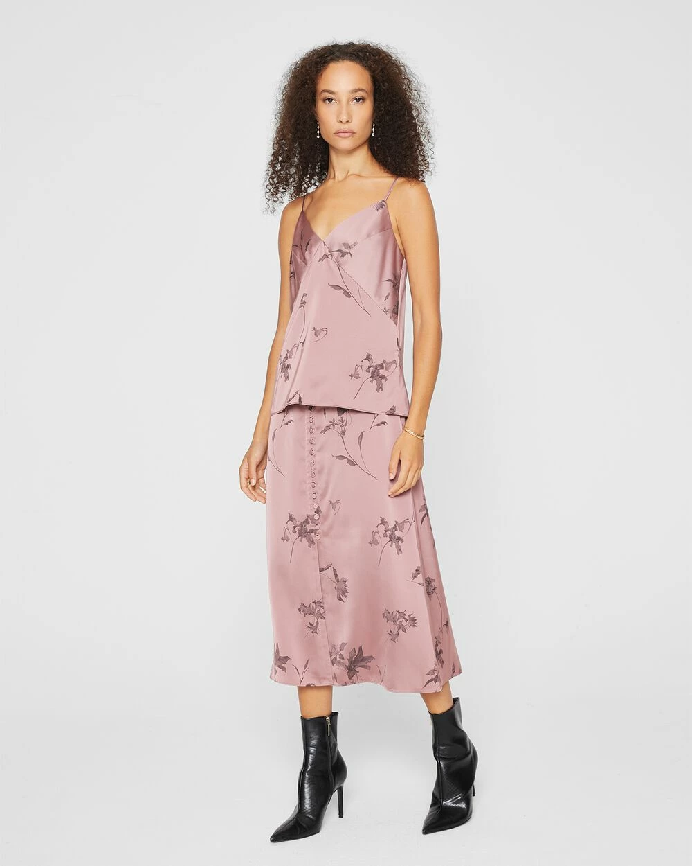 Best deal ๐ Club Monaco ๐ฉ Women Printed Tie Back Cami Rose Print โค๏ธ - Image 4