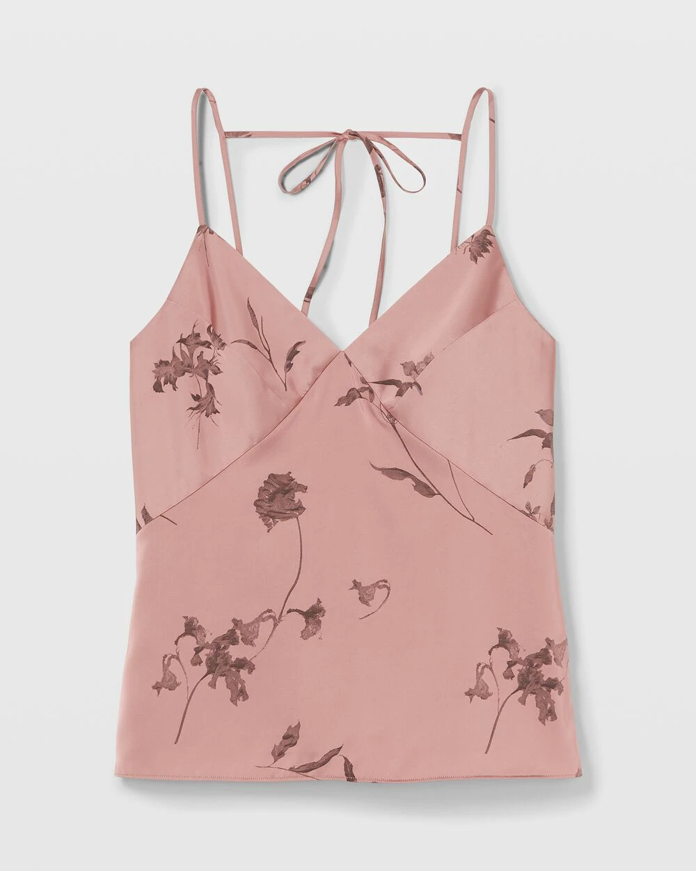 Best deal ๐ Club Monaco ๐ฉ Women Printed Tie Back Cami Rose Print โค๏ธ - Image 5