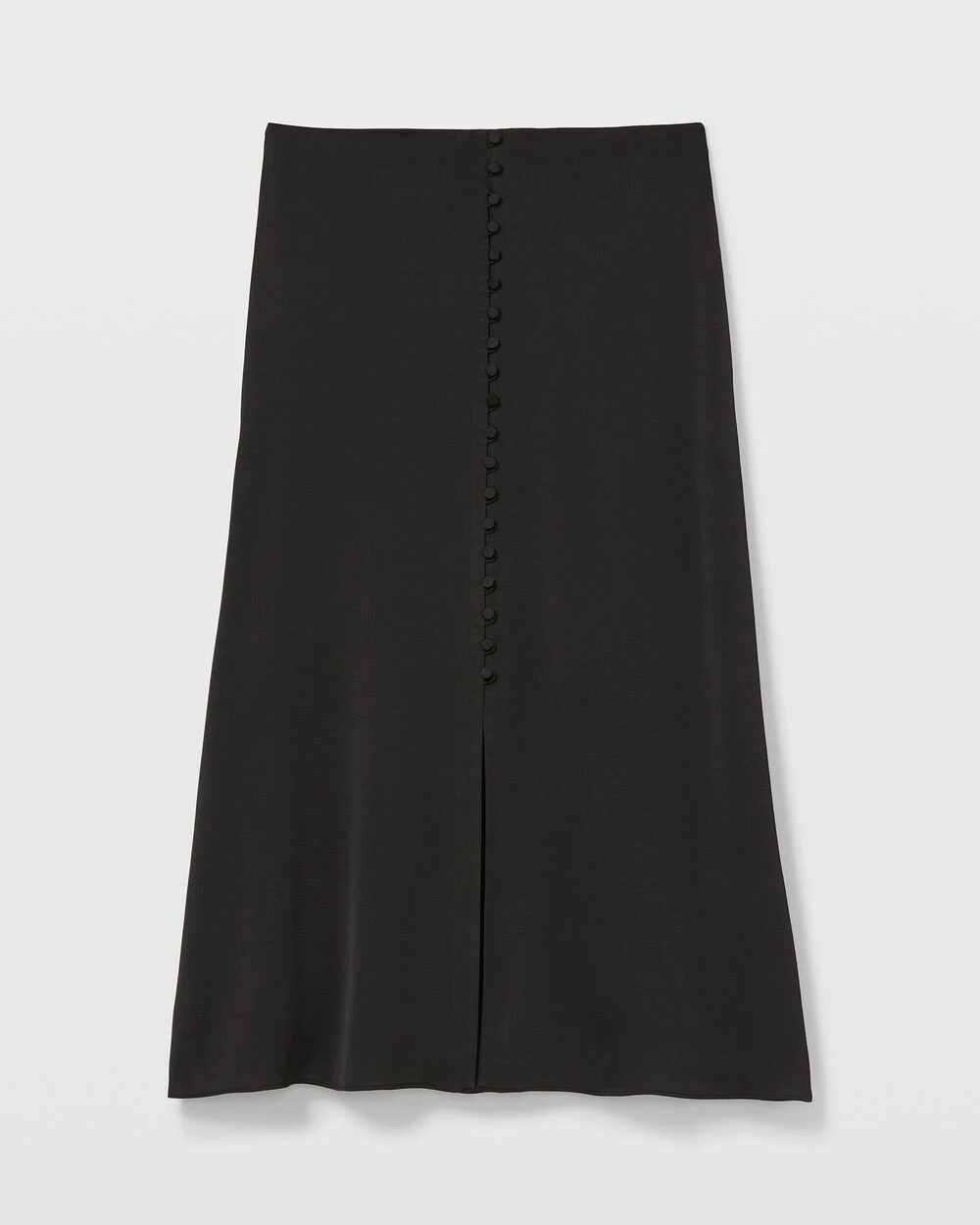 Budget ๐ Club Monaco ๐ฉ Women Button Front Slip ๐ Skirt Black ๐ - Image 4