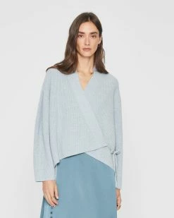 Promo ๐ Club Monaco ๐ฉ Women Cashmere Tie Wrap Cardigan Har ๐งจ