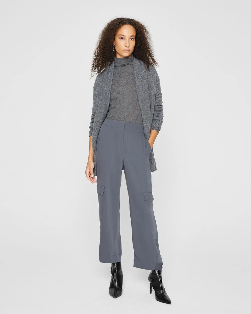 Discount π Club Monaco π© Women Cristina Cashmere Cardigan Pewter 𧨠- Image 4