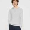 Best deal ⭐ Club Monaco Men Textured Cashmere Hoodie Light Heather Grey 🎁