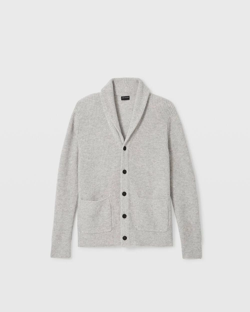 New 😀 Club Monaco Men Wool-Cashmere Shawl Cardigan Light Heather Grey 🤩 - Image 4