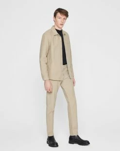 Flash Sale 🧨 Club Monaco Men Super Slim Moleskin 👖 Jeans Light Khaki 🌟