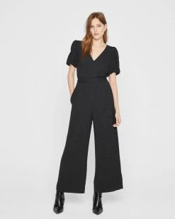 Best deal 👏 Club Monaco 👩 Women Open Back Jumpsuit Black 🛒