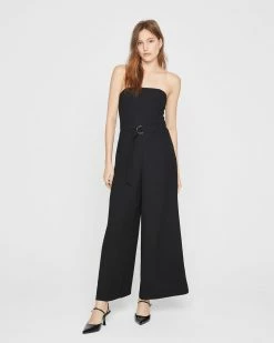 Wholesale 😍 Club Monaco 👩 Women Strapless Jumpsuit Black 😉