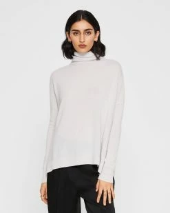 Discount 🔔 Club Monaco 👩 Women Safiya Cashmere Sweater Fog 🧨