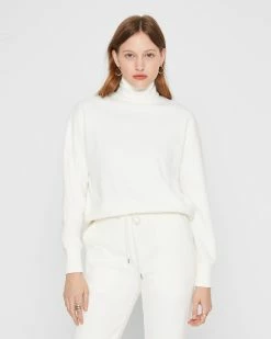 Best deal ๐งจ Club Monaco ๐ฉ Women Corduroy Sweatshirt Cream ๐ฅฐ