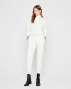 Coupon ✨ Club Monaco 👩 Women Corduroy Sweatpants Cream 🎉