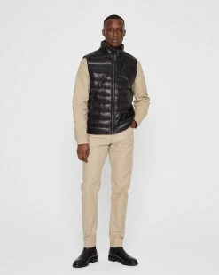Outlet 👍 Club Monaco Men Mackage Hardy Down Vest Black/Noir 😉