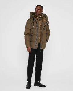 Best Pirce ๐ Club Monaco Men Mackage Graydon 2-in-1 Down Jacket Olive/Olive ๐